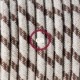 SnakeBis cableado con portalámpara cable textil Stripes Corteza RD53