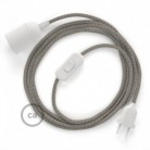 SnakeBis cableado con portalámpara cable textil Rombo Verde Tomillo RD62