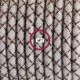 SnakeBis cableado con portalámpara cable textil Rombo Corteza RD63