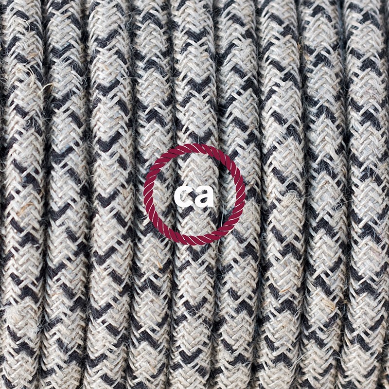 SnakeBis cableado con portalámpara cable textil Rombo Antracita RD64