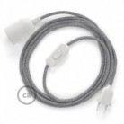 SnakeBis cableado con portalámpara cable textil Rombo Azul Steward RD65