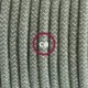 SnakeBis cableado con portalámpara cable textil ZigZag Verde Tomillo RD72