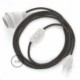 SnakeBis cableado con portalámpara cable textil ZigZag Antracita RD74