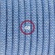 SnakeBis cableado con portalámpara cable textil ZigZag Azul Steward RD75