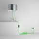 SnakeBis cableado con portalámpara cable textil Verde Fluo RF06
