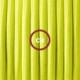 SnakeBis cableado con portalámpara cable textil Amarillo Fluo RF10