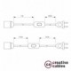 SnakeBis cableado con portalámpara cable textil Lila en tejido Efecto Seda RM07