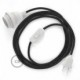 SnakeBis cableado con portalámpara cable textil Antracita en Lino Natural RN03