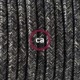SnakeBis cableado con portalámpara cable textil Antracita en Lino Natural RN03