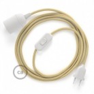 SnakeBis cableado con portalámpara cable textil en Jute RN06
