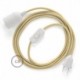 SnakeBis cableado con portalámpara cable textil en Jute RN06