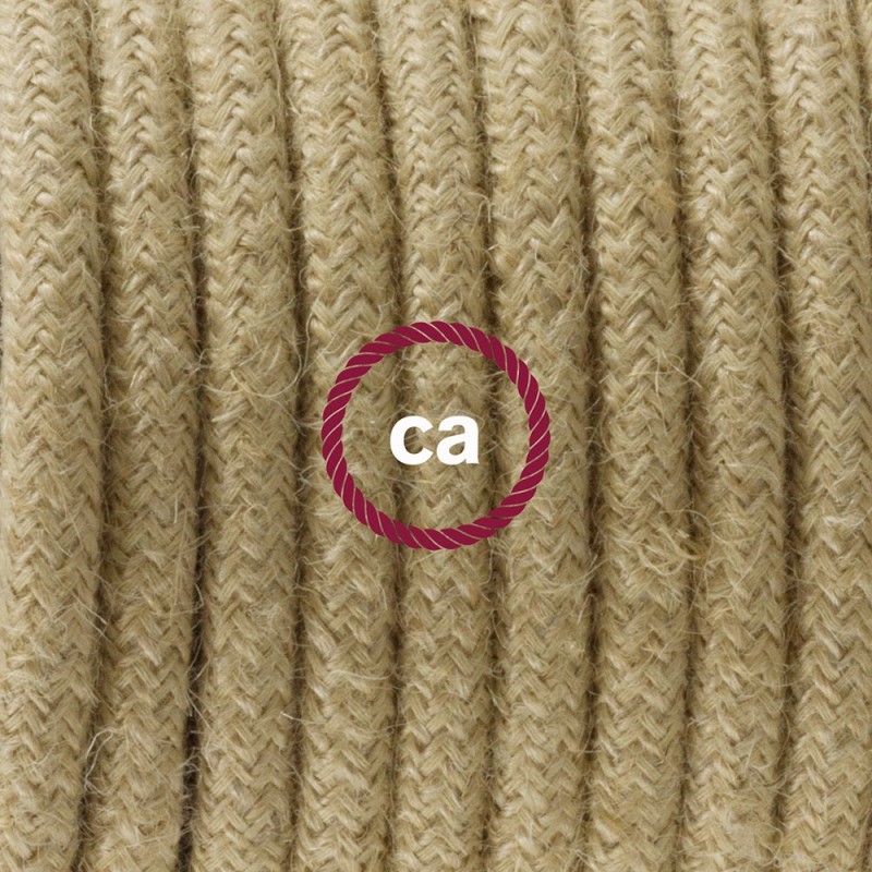 SnakeBis cableado con portalámpara cable textil en Jute RN06