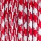 SnakeBis cableado con portalámpara cable textil Bicolor Rojo RP09