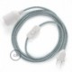 SnakeBis cableado con portalámpara cable textil Stracciatella 3D RT14