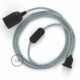 SnakeBis cableado con portalámpara cable textil Stracciatella 3D RT14