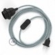 SnakeBis cableado con portalámpara cable textil Stracciatella 3D RT14