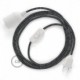 SnakeBis cableado con portalámpara cable textil Estrellas 3D RT41