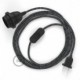 SnakeBis cableado con portalámpara cable textil Estrellas 3D RT41
