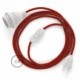 SnakeBis cableado con portalámpara cable textil Red Devil 3D RT94