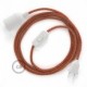SnakeBis cableado con portalámpara cable textil Indian Summer en Algodón RX07
