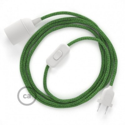 SnakeBis cableado con portalámpara cable textil Bronte en Algodón RX08