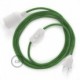 SnakeBis cableado con portalámpara cable textil Bronte en Algodón RX08