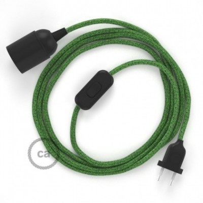 SnakeBis cableado con portalámpara cable textil Bronte en Algodón RX08