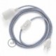 SnakeBis cableado con portalámpara cable textil Lollipop en Algodón RX09