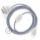 SnakeBis cableado con portalámpara cable textil Lollipop en Algodón RX09