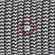 SnakeBis cableado con portalámpara cable textil ZigZag Negro RZ04