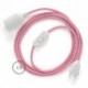 SnakeBis cableado con portalámpara cable textil ZigZag Fuchsia RZ08