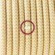 SnakeBis cableado con portalámpara cable textil ZigZag Amarillo RZ10