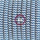 SnakeBis cableado con portalámpara cable textil ZigZag Azul RZ12
