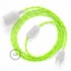 SnakeBis cableado con portalámpara cable textil Amarillo Fluo TF10