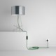 SnakeBis cableado con portalámpara cable textil Verde en tejido Efecto Seda TM06
