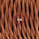 SnakeBis cableado con portalámpara cable textil Whiskey en tejido Efecto Seda TM22