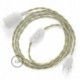 SnakeBis cableado con portalámpara cable textil Neutro en Lino Natural TN01