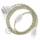 SnakeBis cableado con portalámpara cable textil Neutro en Lino Natural TN01