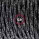 SnakeBis cableado con portalámpara cable textil Antracita en Lino Natural TN03