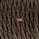 SnakeBis cableado con portalámpara cable textil Marrón en Lino Natural TN04