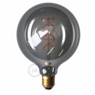 Bombilla Smoky LED Globo G125 Filamento Curvado Espiral 5W E27 Regulable 2000K