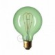 Bombilla Esmeralda LED Globo G95 Curvado Filamento Doble Loop 5W E27 Regulable 2200K