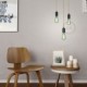 Bombilla Esmeralda LED Edison ST64 Curvado Filamento Doble Loop 5W E27 Regulable 2200K
