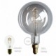 Bombilla Smoky LED XXL Esfera G200 Filamento Curvado con Doble Espiral 5W E27 Dimmable 2000K