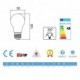 Bombilla filamento Led Standard 7W E27 Clara Regulable