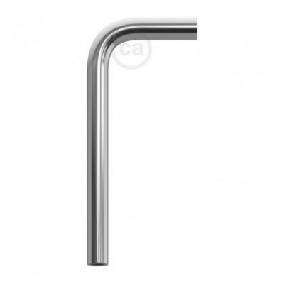 Tubo curvo de extensión 14 cm en metal cromado