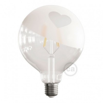 Bombilla LED Globo G125 Filamento Corto Linea Tattoo Lamp® Modelo Cuore 4W E27 2700K