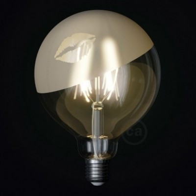 Bombilla LED Globo G125 Filamento Corto Linea Tattoo Lamp® Modelo Kiss 4W E27 2700K