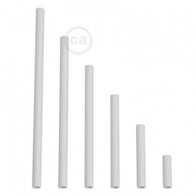 Tubo de extensión en metal blanco mate
