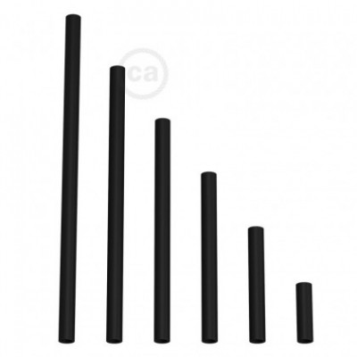 Tubo de extensión en metal negro mate